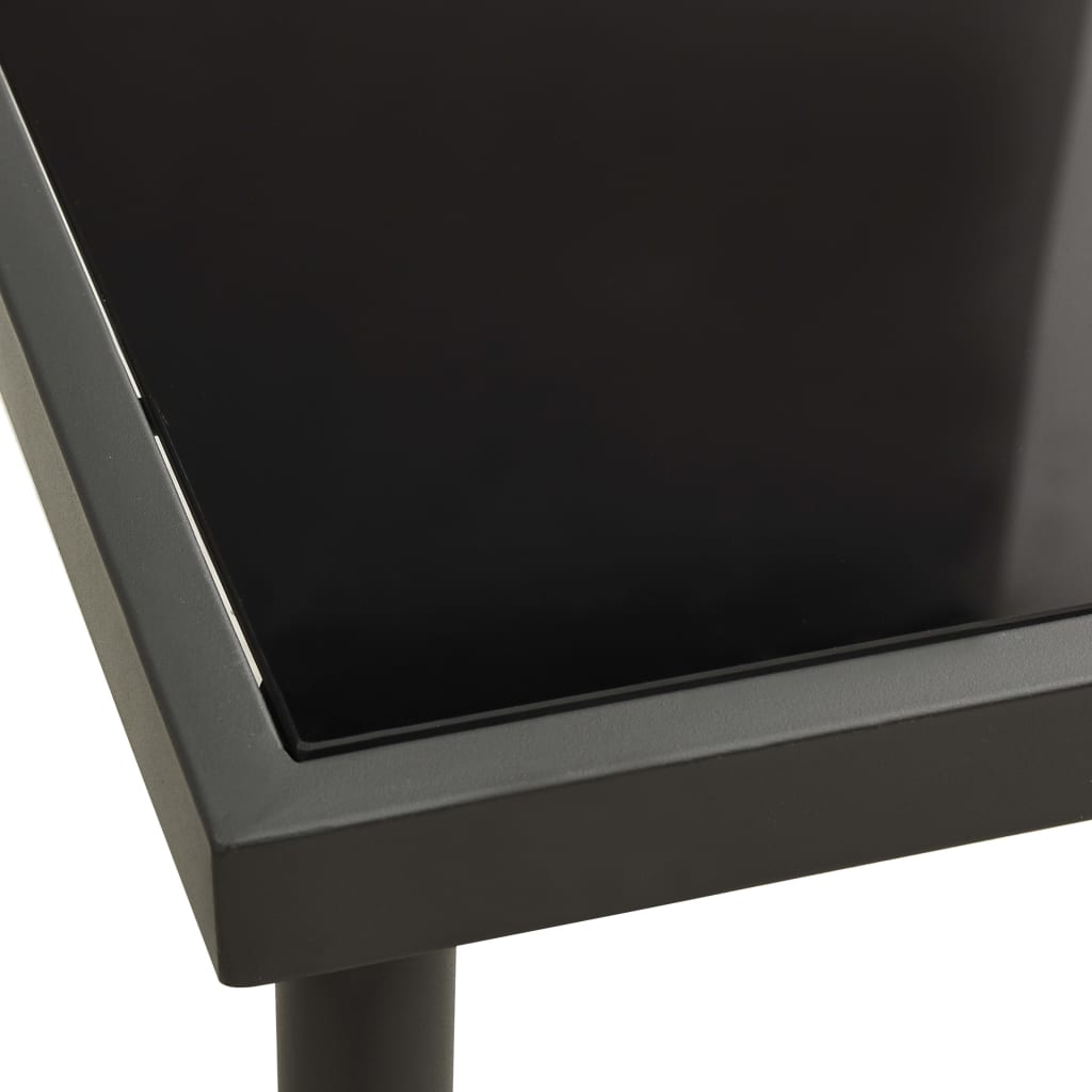 vidaXL Outdoor Dining Table | Black and Anthracite 3