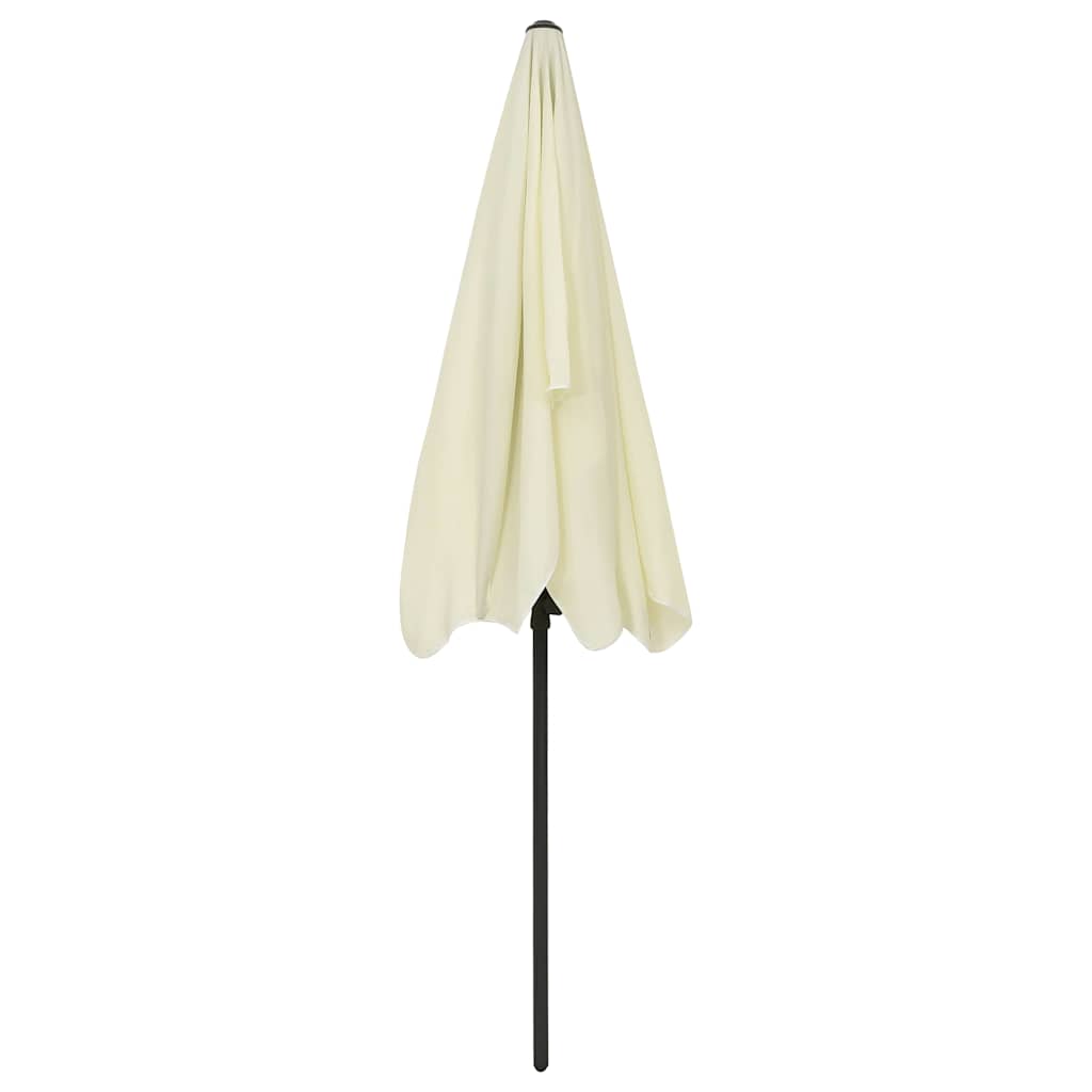 vidaXL Beach Parasol Sand Yellow 200x125 cm 5