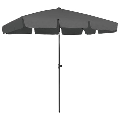 vidaXL Beach Parasol Anthracite 200x125 cm 1