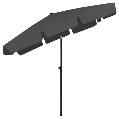 vidaXL Beach Parasol Anthracite 200x125 cm 4