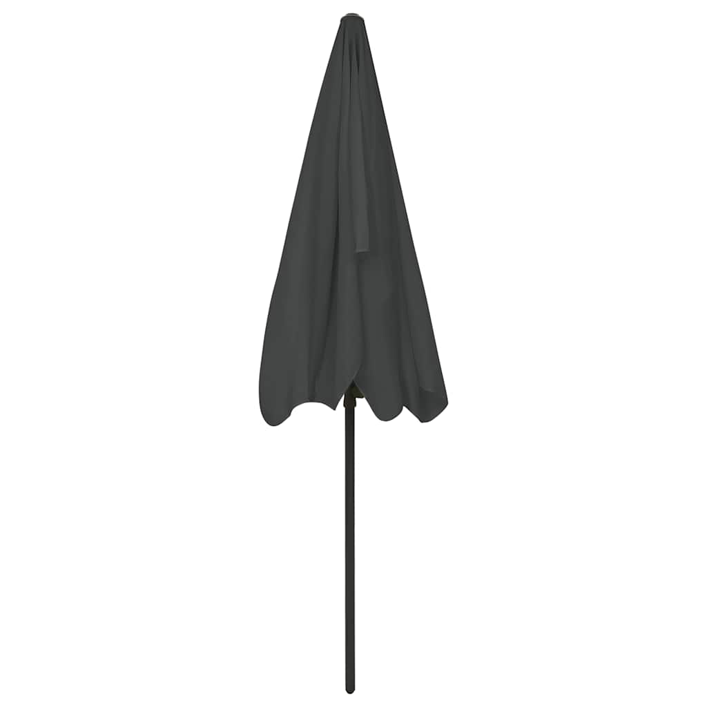 vidaXL Beach Parasol Anthracite 200x125 cm 5
