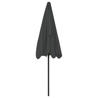 vidaXL Beach Parasol Anthracite 200x125 cm 5