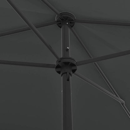 vidaXL Beach Parasol Anthracite 200x125 cm 6