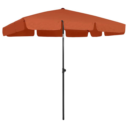 vidaXL Beach Parasol Terracotta 200x125 cm 1