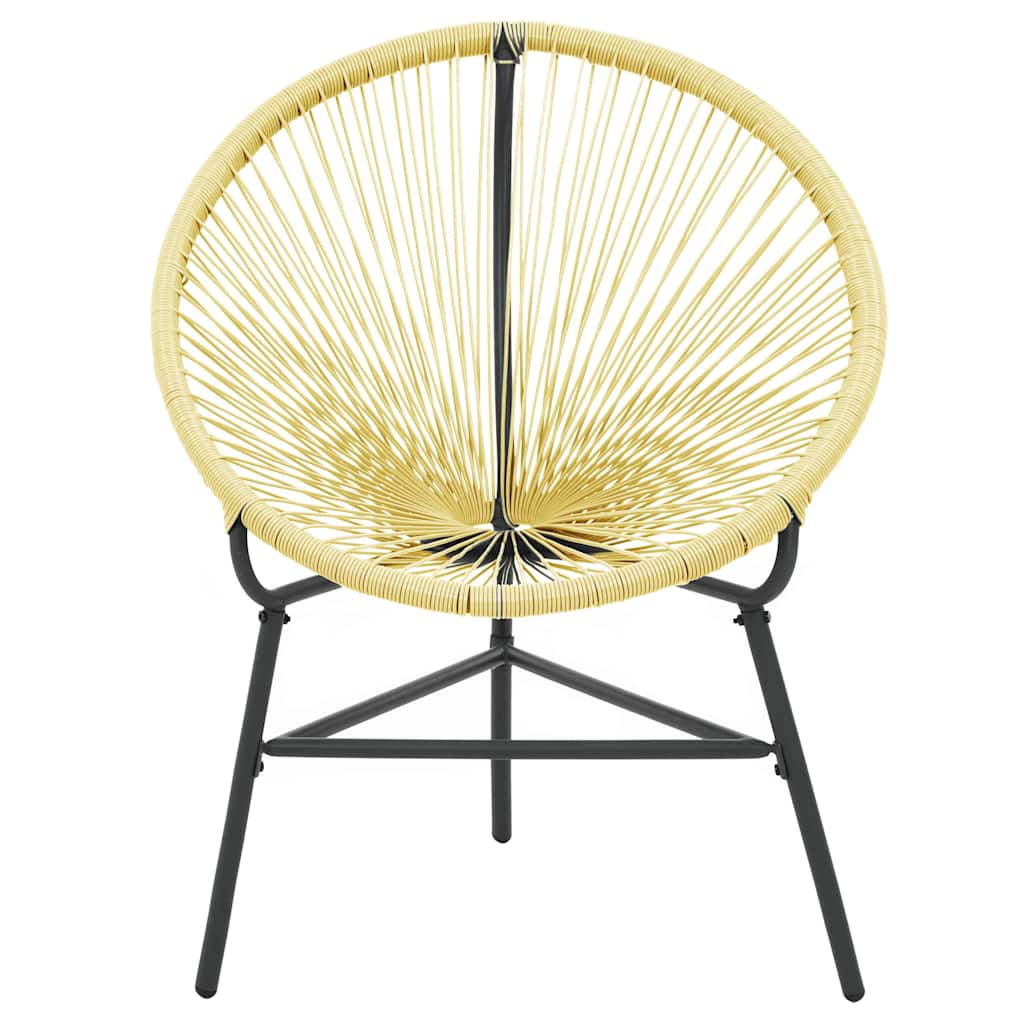 vidaXL Garden Acapulco Chair Poly Rattan Beige 3