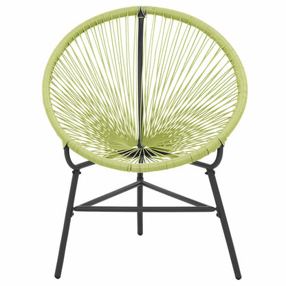 vidaXL Garden Acapulco Chair Poly Rattan Green 3