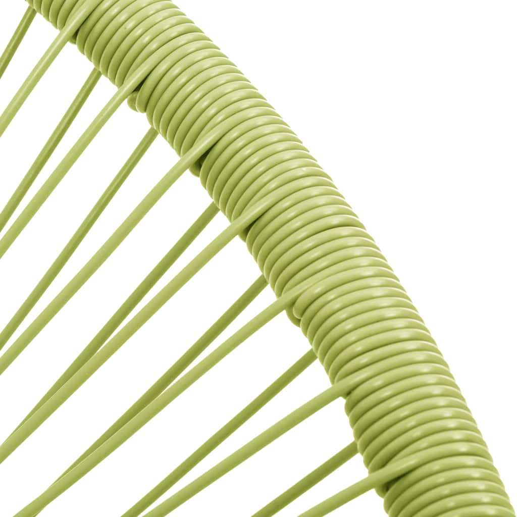 vidaXL Garden Acapulco Chair Poly Rattan Green 6