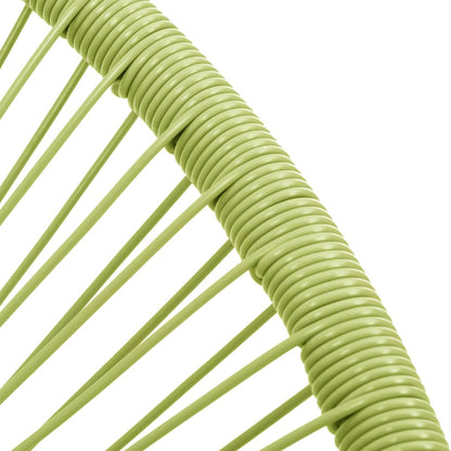vidaXL Garden Acapulco Chair Poly Rattan Green 6