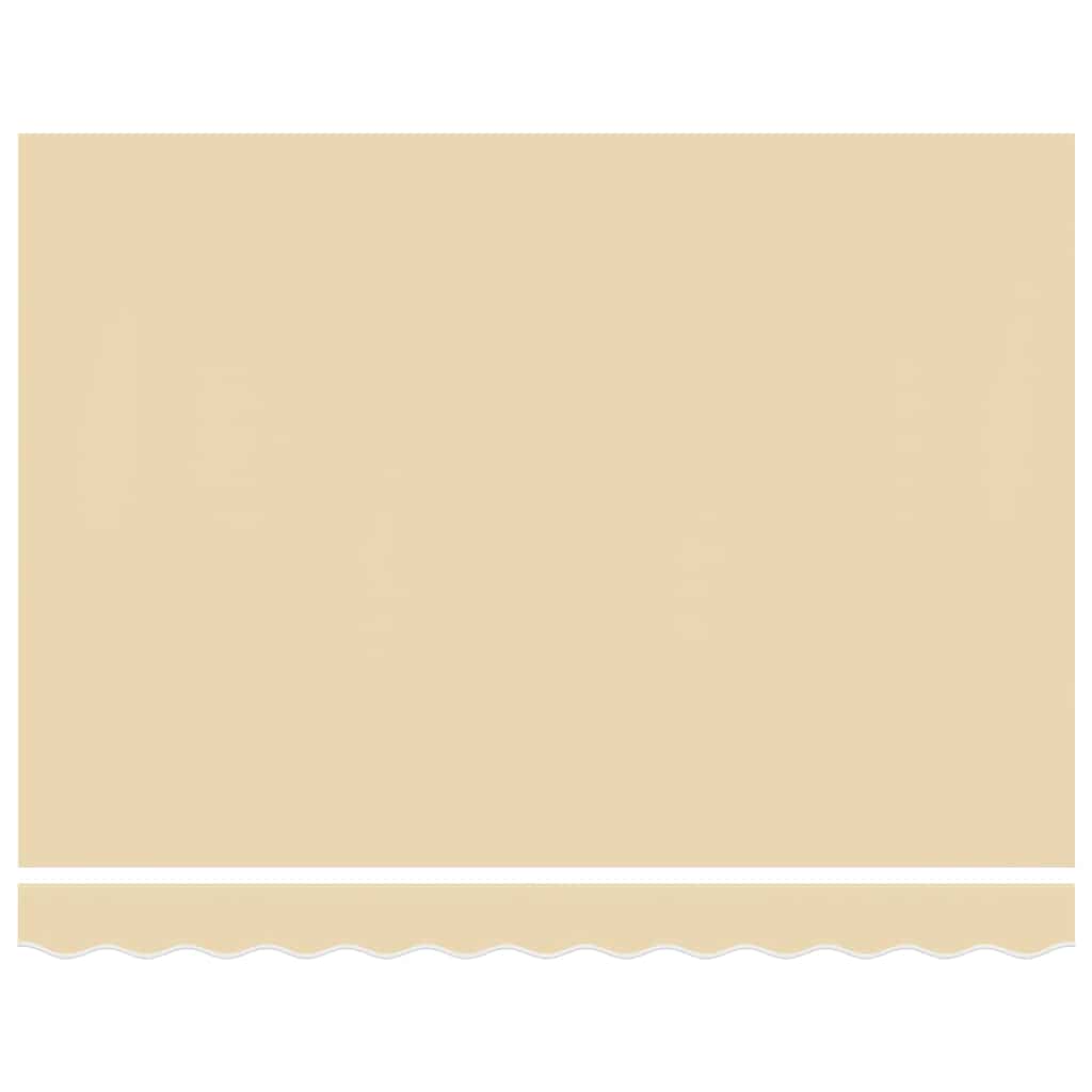 vidaXL Awning Replacement Fabric Cream 400x350 cm Polyester 4