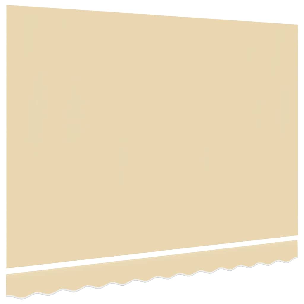 vidaXL Awning Replacement Fabric Cream 450x350 cm Polyester 3