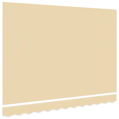 vidaXL Awning Replacement Fabric Cream 450x350 cm Polyester 3