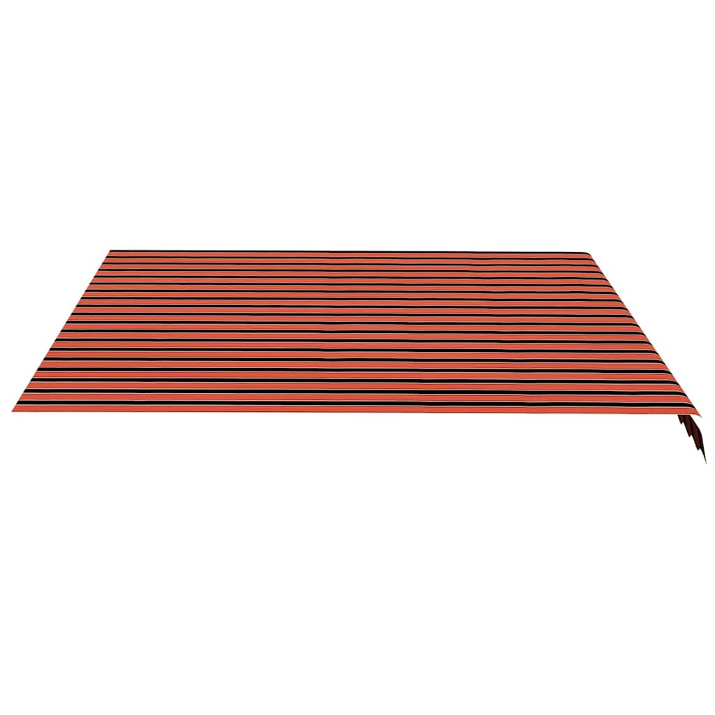 vidaXL Awning Replacement Fabric Orange and Brown 400x350 cm Polyester 4