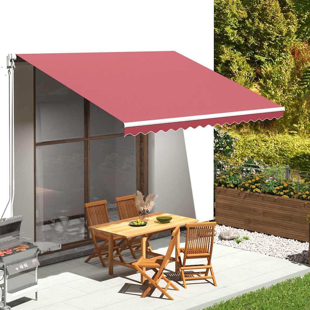 vidaXL Awning Replacement Fabric Burgundy Red 400x300 cm Polyester 1