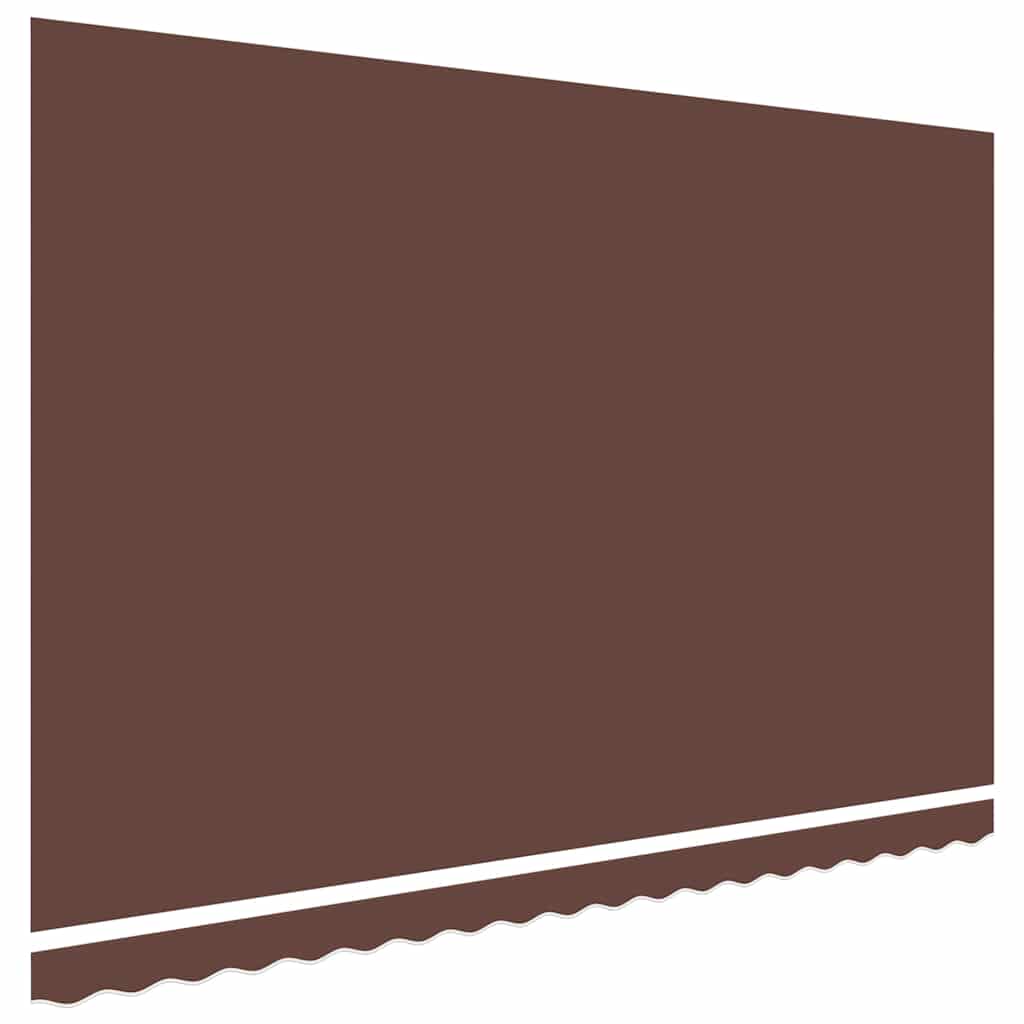 vidaXL Awning Replacement Fabric Brown 450x300 cm Polyester 4