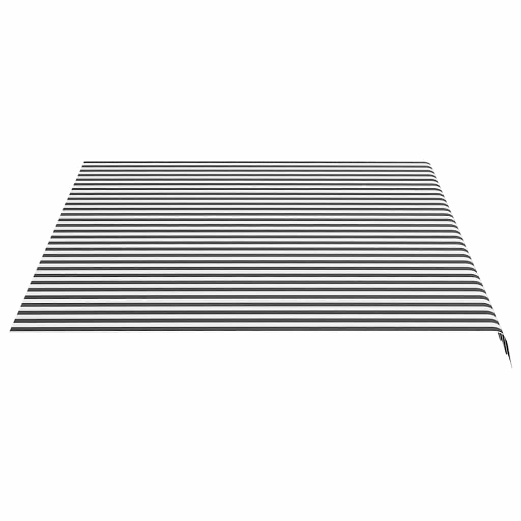 vidaXL Awning Replacement Fabric Anthracite and White 400x300 cm Polyester 4