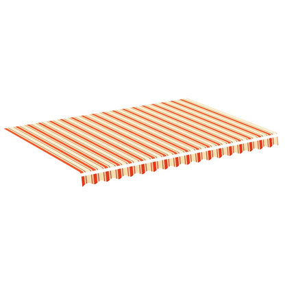 vidaXL Awning Replacement Fabric Yellow and Orange 350x250 cm Polyester 2