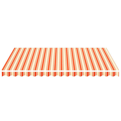 vidaXL Awning Replacement Fabric Yellow and Orange 400x300 cm Polyester 3