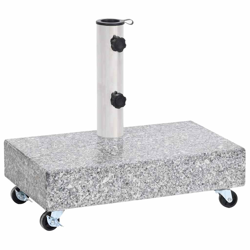 vidaXL Umbrella Base Light Grey 45x25x8.3 cm Granite 2