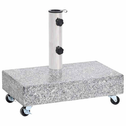 vidaXL Umbrella Base Light Grey 45x25x8.3 cm Granite 2