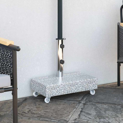 vidaXL Umbrella Base Light Grey 45x25x8.3 cm Granite 1