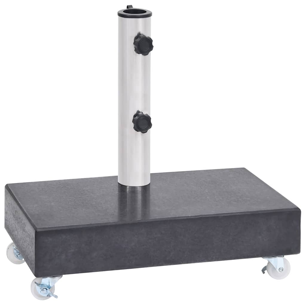 vidaXL Umbrella Base Black 45x25x8 cm Granite 2