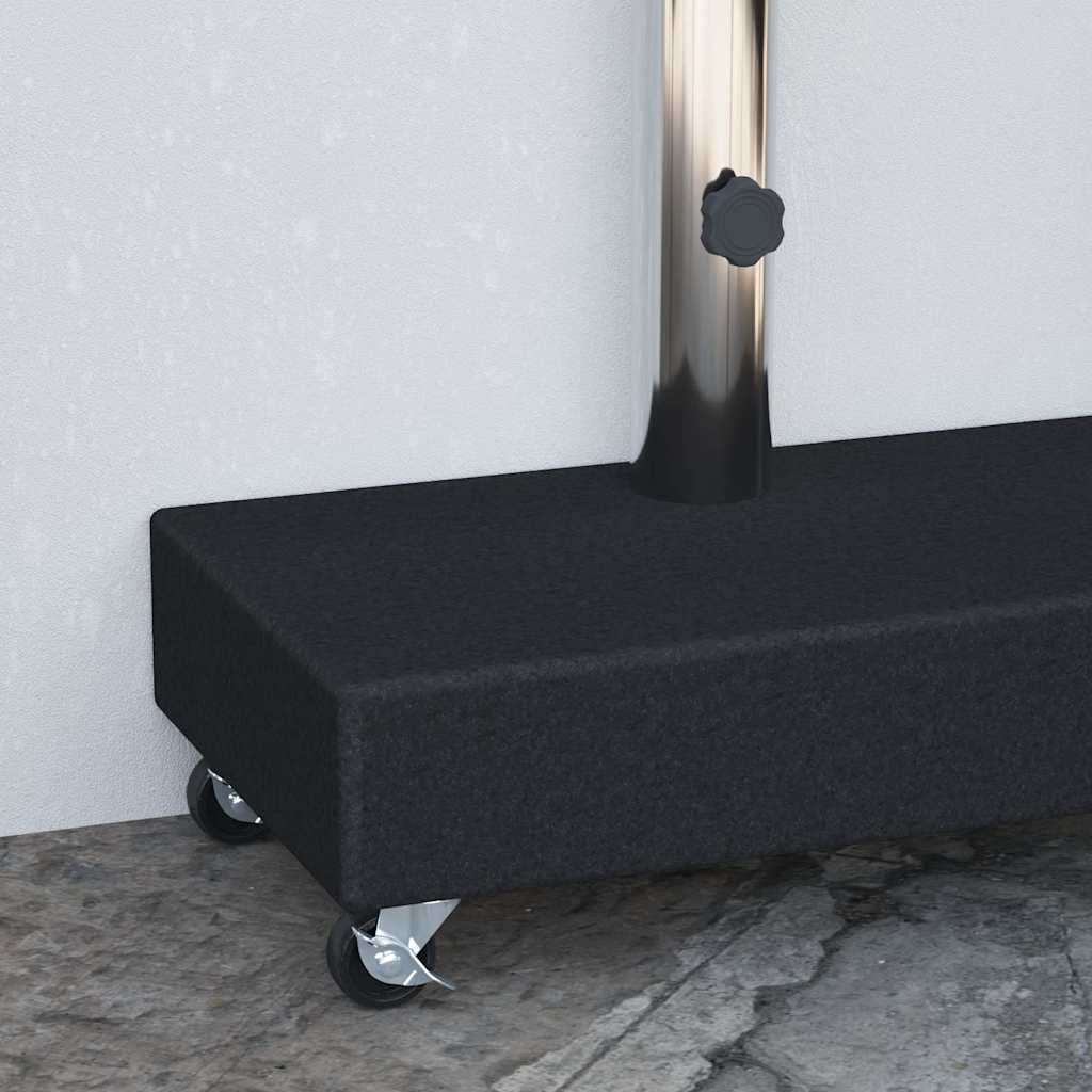 vidaXL Umbrella Base Black 45x25x8 cm Granite 4