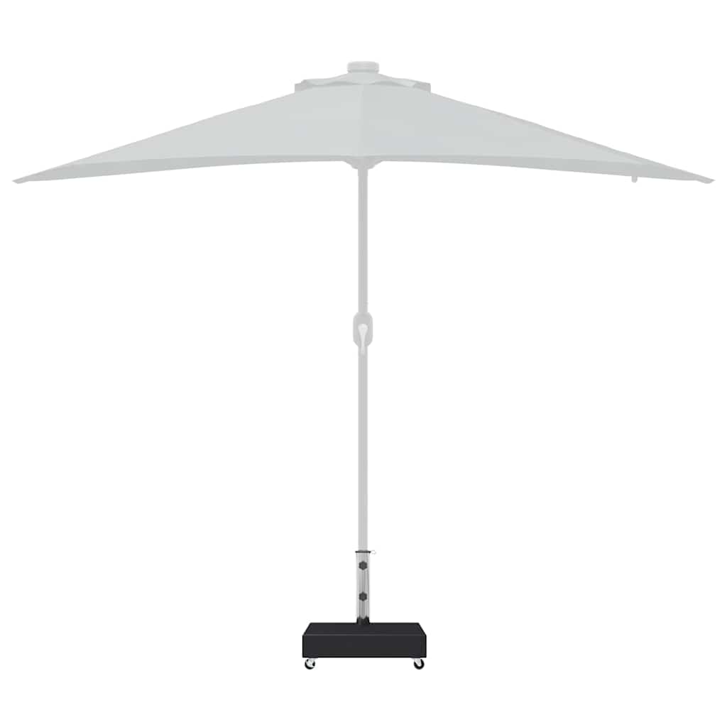 vidaXL Umbrella Base Black 45x25x8 cm Granite 5
