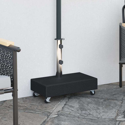 vidaXL Umbrella Base Black 45x25x8 cm Granite 1