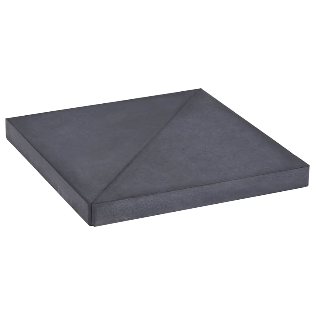 vidaXL Umbrella Weight Plate | Black | Granite | 15 kg | Decorative Inlays 1