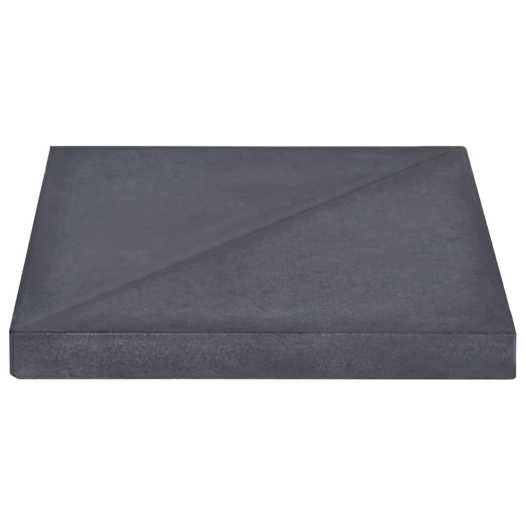 vidaXL Umbrella Weight Plate | Black | Granite | 15 kg | Decorative Inlays 2