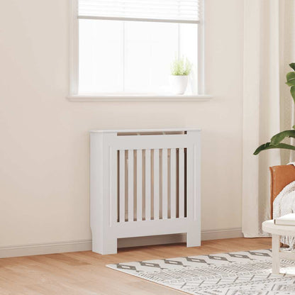 vidaXL Engineered Wood Radiator Cover White 78 cm 1
