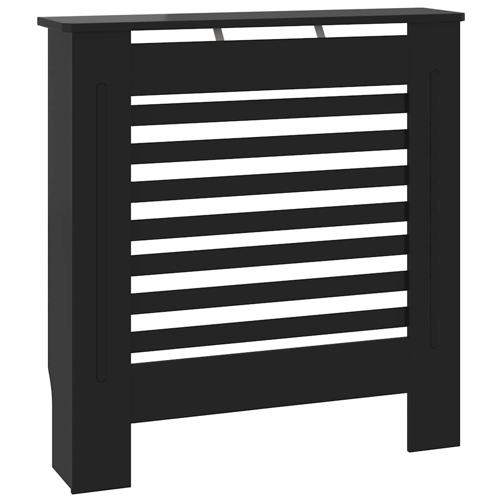 325564 vidaXL MDF Radiator Cover Black 78 cm 2