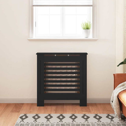 325564 vidaXL MDF Radiator Cover Black 78 cm 3