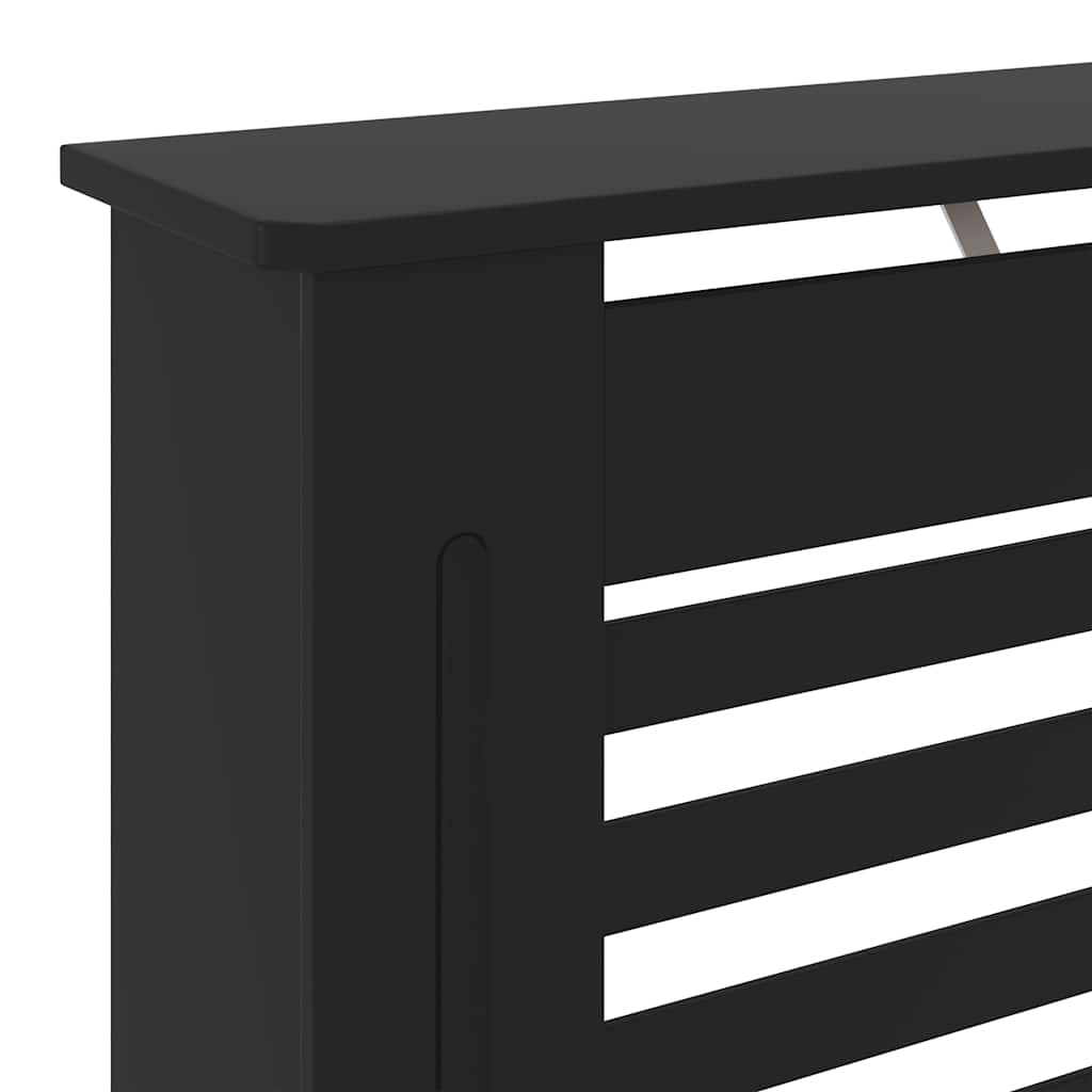 325564 vidaXL MDF Radiator Cover Black 78 cm 6