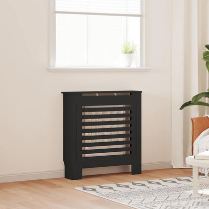 325564 vidaXL MDF Radiator Cover Black 78 cm 1