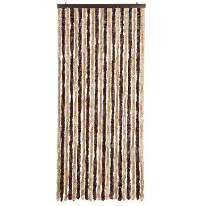 vidaXL Insect Curtain Beige and Light Brown 90x200 cm Chenille 3