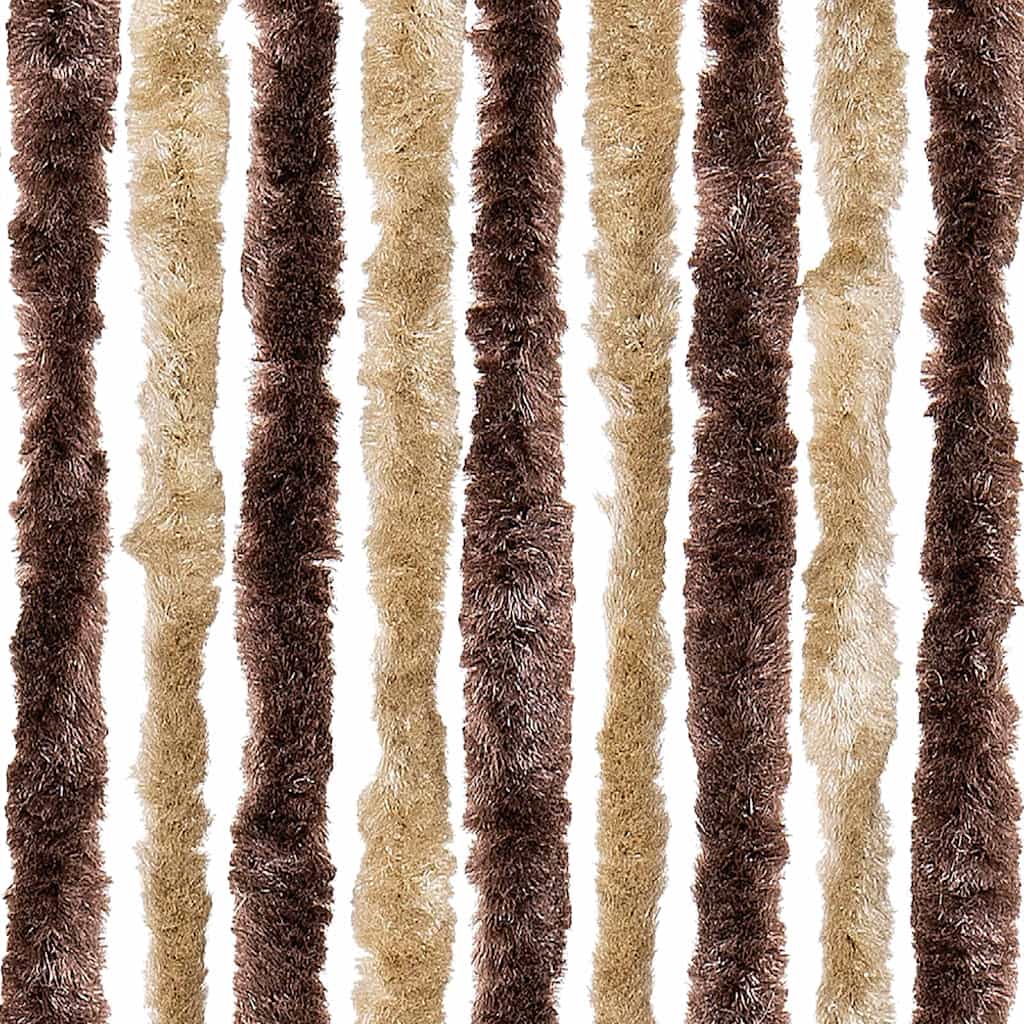 vidaXL Insect Curtain Beige and Light Brown 90x200 cm Chenille 6