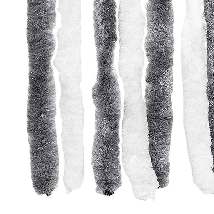 vidaXL Insect Curtain Grey and White 118x220 cm Chenille 5