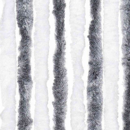 vidaXL Insect Curtain Grey and White 118x220 cm Chenille 6