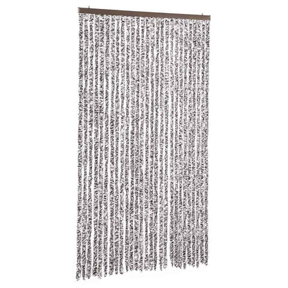 vidaXL Insect Curtain Brown and Beige 118x220 cm Chenille 2