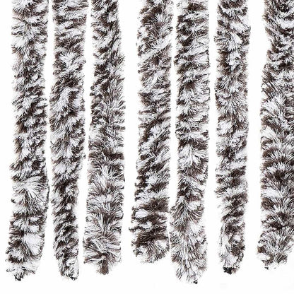 vidaXL Insect Curtain Brown and Beige 118x220 cm Chenille 5