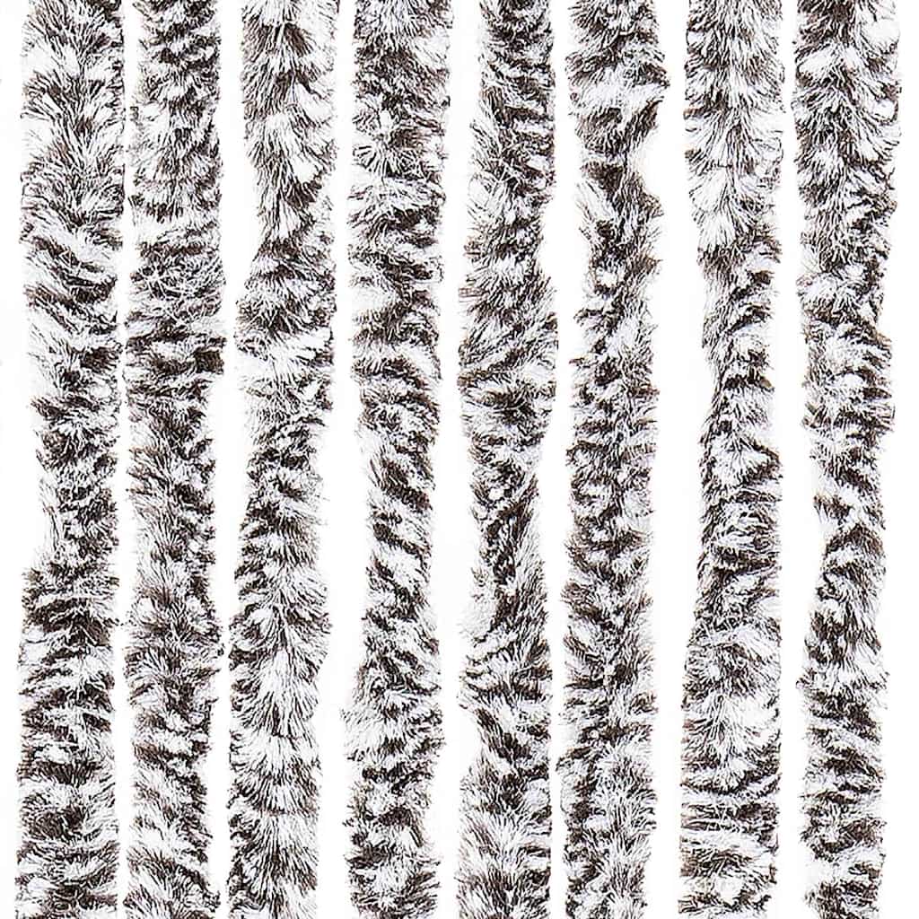 vidaXL Insect Curtain Brown and Beige 118x220 cm Chenille 6