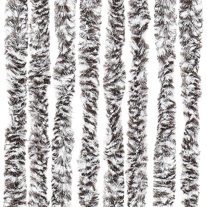 vidaXL Insect Curtain Brown and Beige 118x220 cm Chenille 6