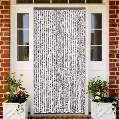 vidaXL Insect Curtain Brown and Beige 118x220 cm Chenille 1