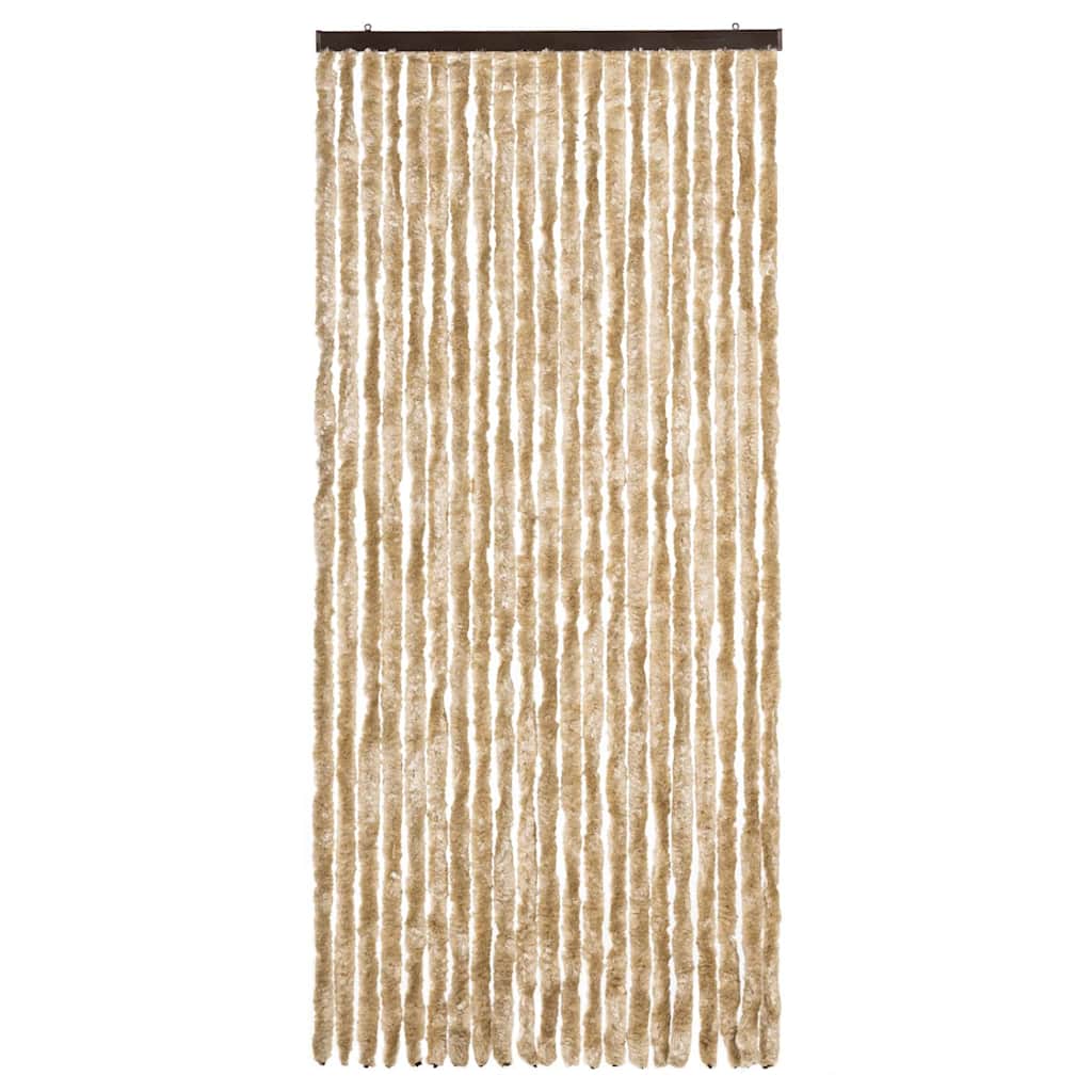vidaXL Insect Curtain Beige 90x200 cm Chenille 3