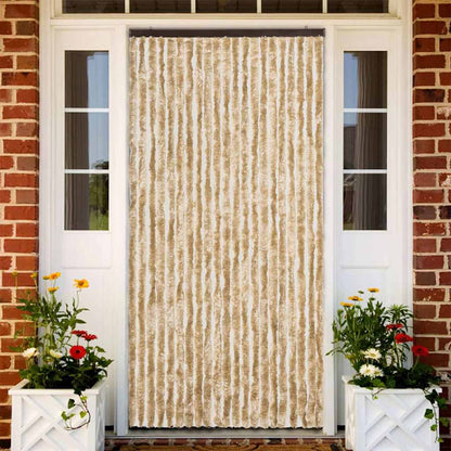 vidaXL Insect Curtain Beige 90x200 cm Chenille 1