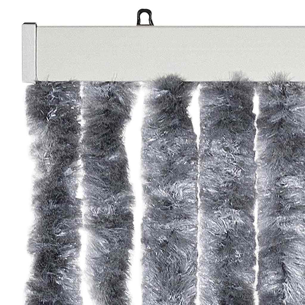 vidaXL Insect Curtain Silver 118x220 cm Chenille 4