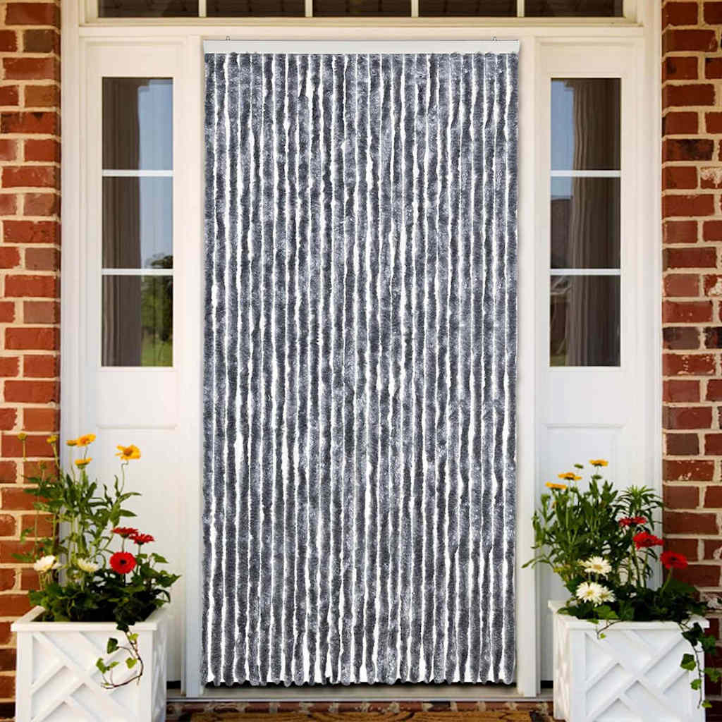 vidaXL Insect Curtain Silver 118x220 cm Chenille 1