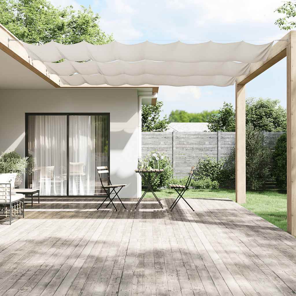 148167 vidaXL Vertical Awning White 140x600 cm Oxford Fabric 1