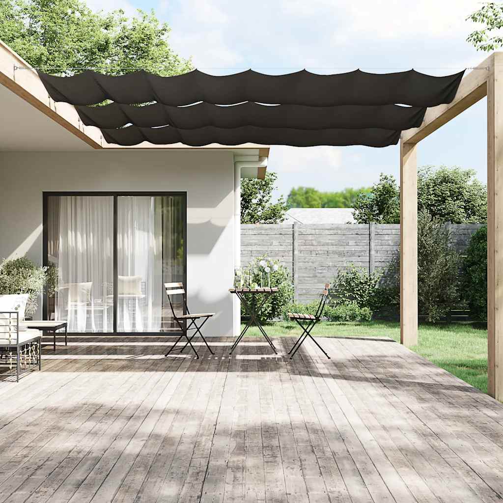 148225 vidaXL Vertical Awning Anthracite 180x1000 cm Oxford Fabric 1
